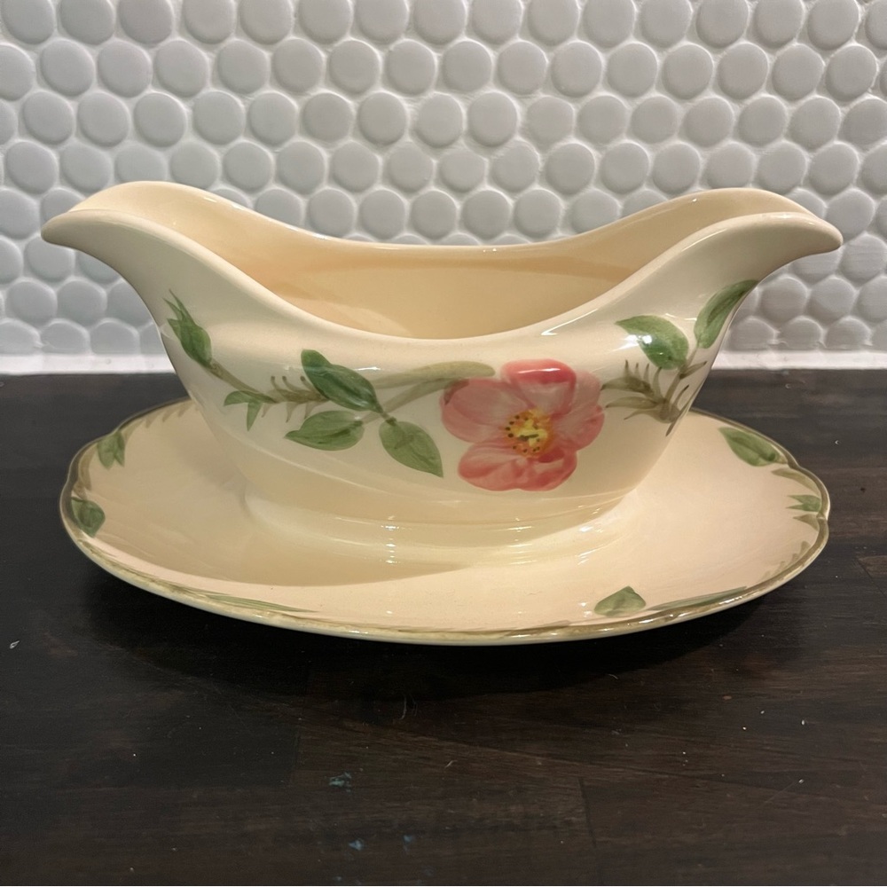 Vintage! Franciscan | Desert Rose Pink Floral Gravy Boat Ceramic 1940s 1950s